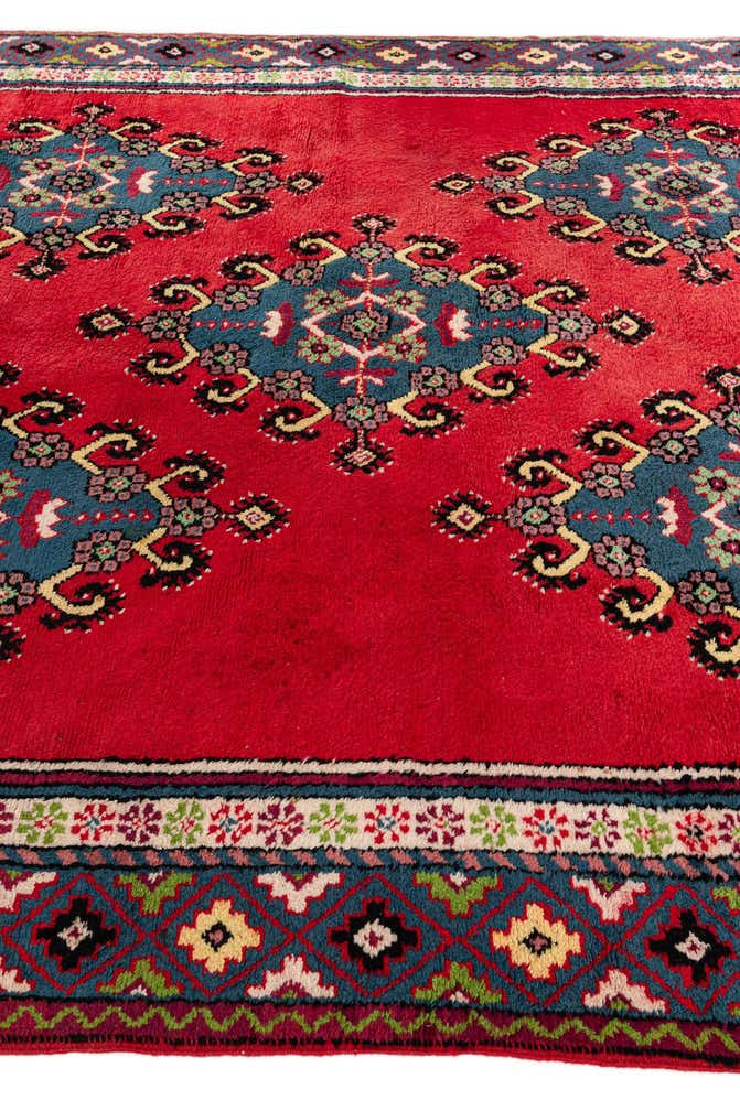 6' 8 x 10' 5 Hand Knotted Moroccan Wool Rug