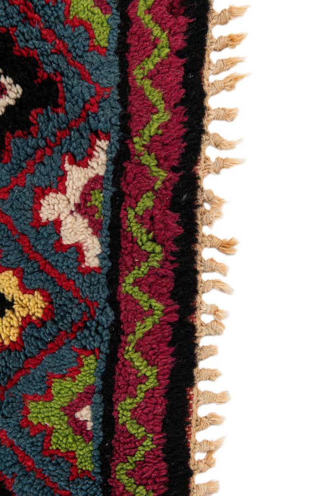 6' 8 x 10' 5 Hand Knotted Moroccan Wool Rug