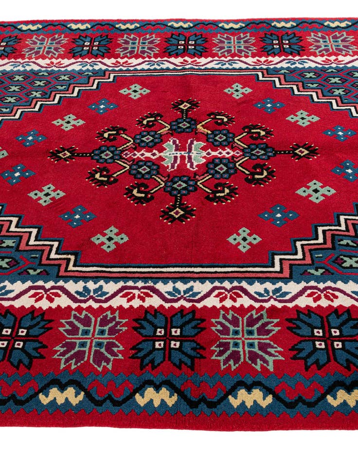 Detail image of 5' x 8' 1  Hand Knotted Moroccan Wool Rug