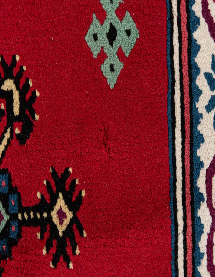 Detail image of 5' x 8' 1  Hand Knotted Moroccan Wool Rug