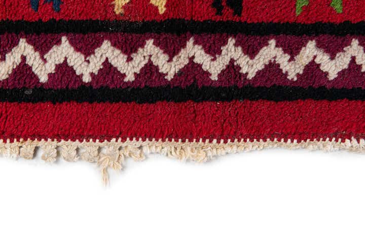 6' 8 x 10' 5 Hand Knotted Moroccan Wool Rug