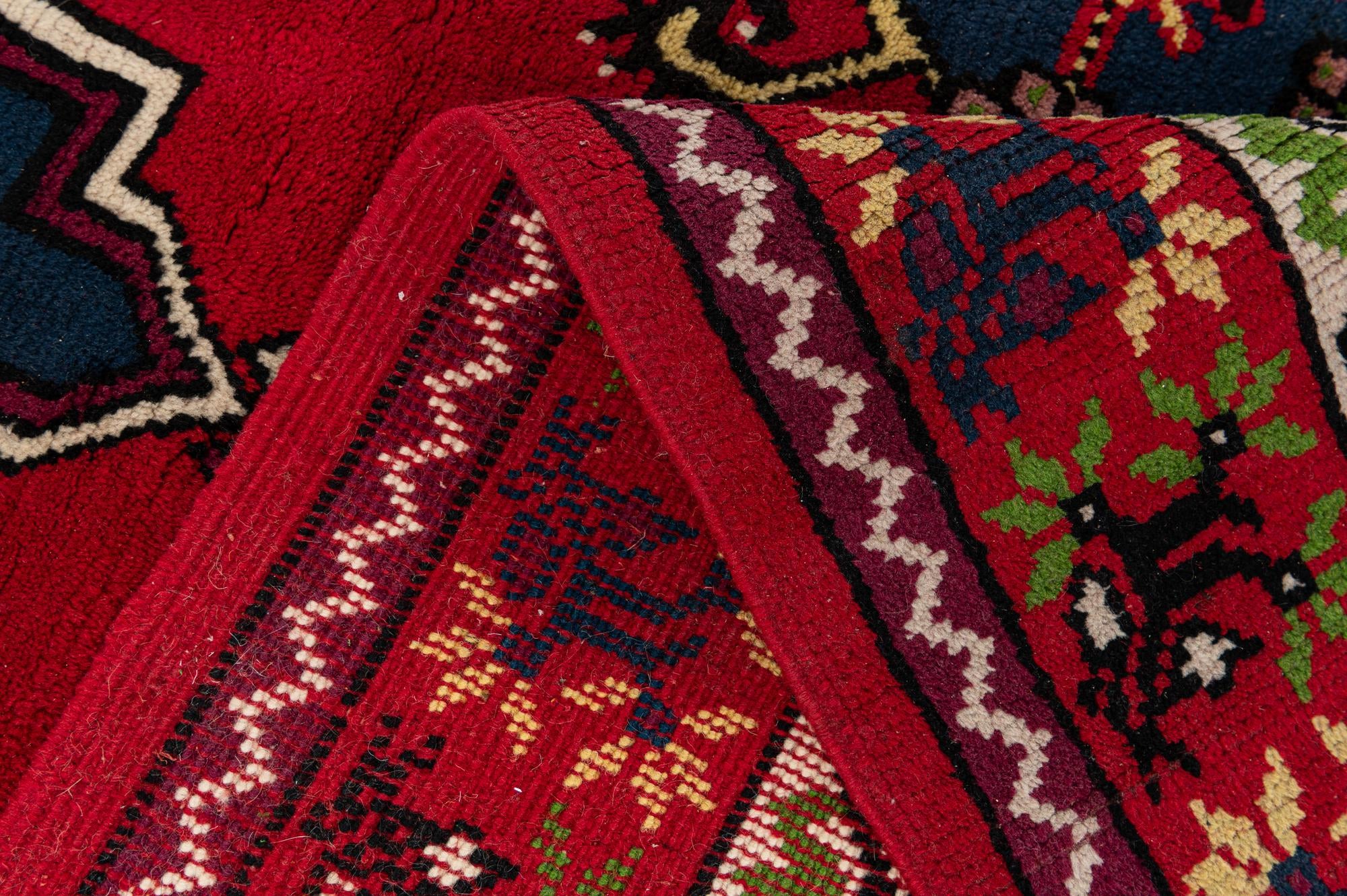 6' 8 x 10' 5 Hand Knotted Moroccan Wool Rug