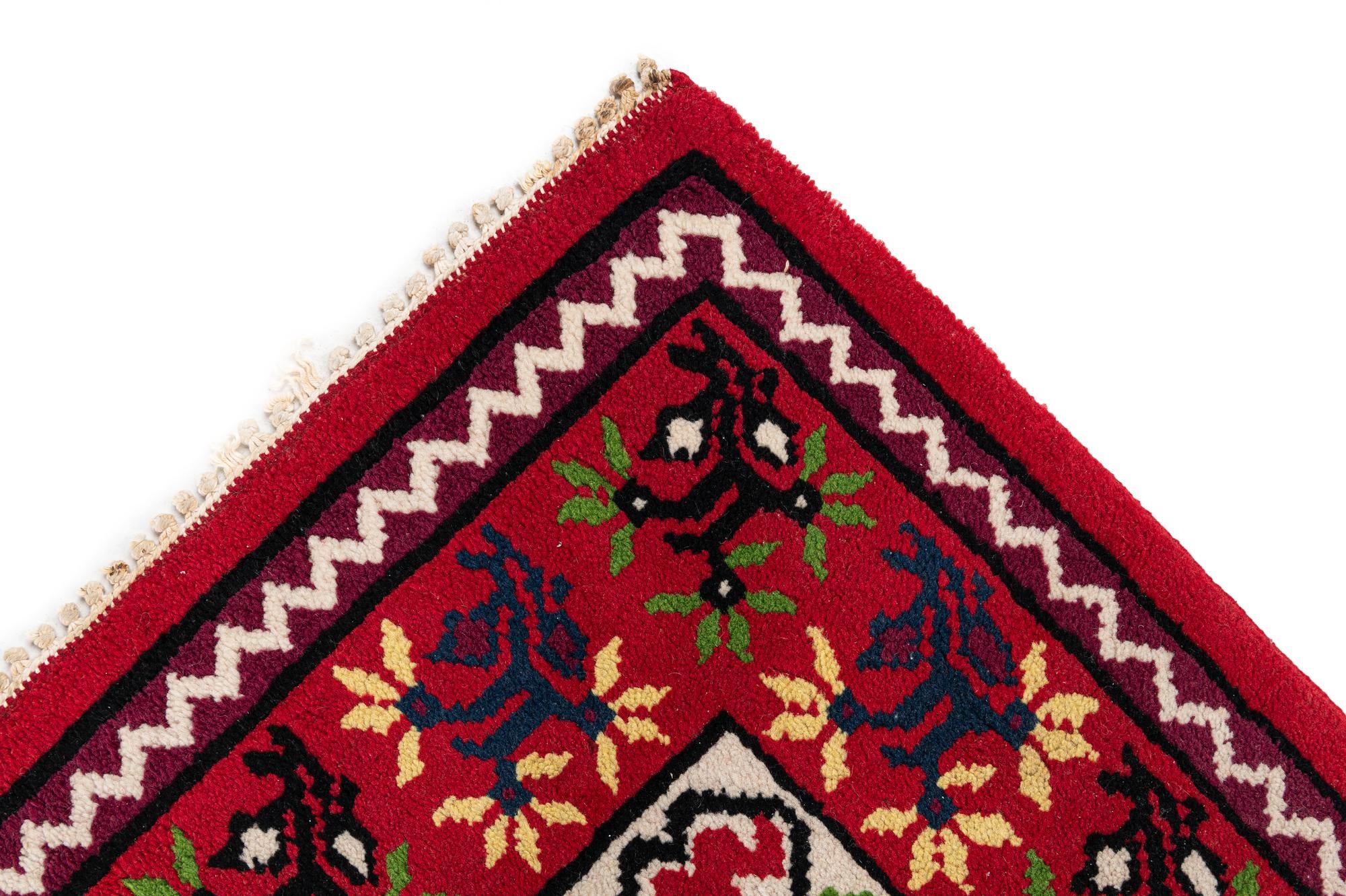 6' 8 x 10' 5 Hand Knotted Moroccan Wool Rug