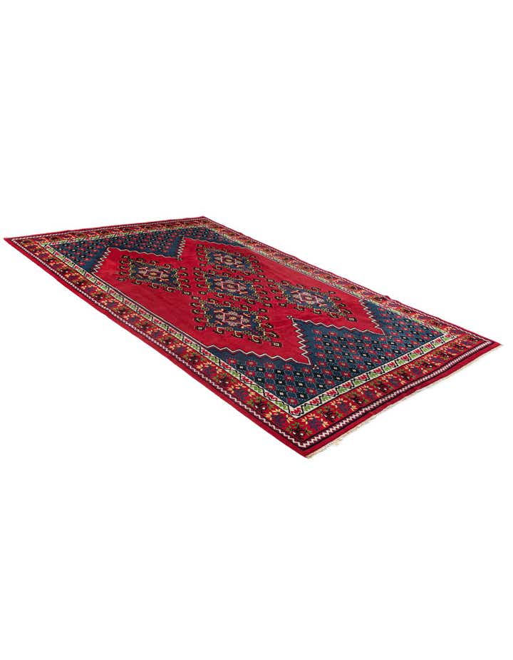 6' 8 x 10' 5 Hand Knotted Moroccan Wool Rug