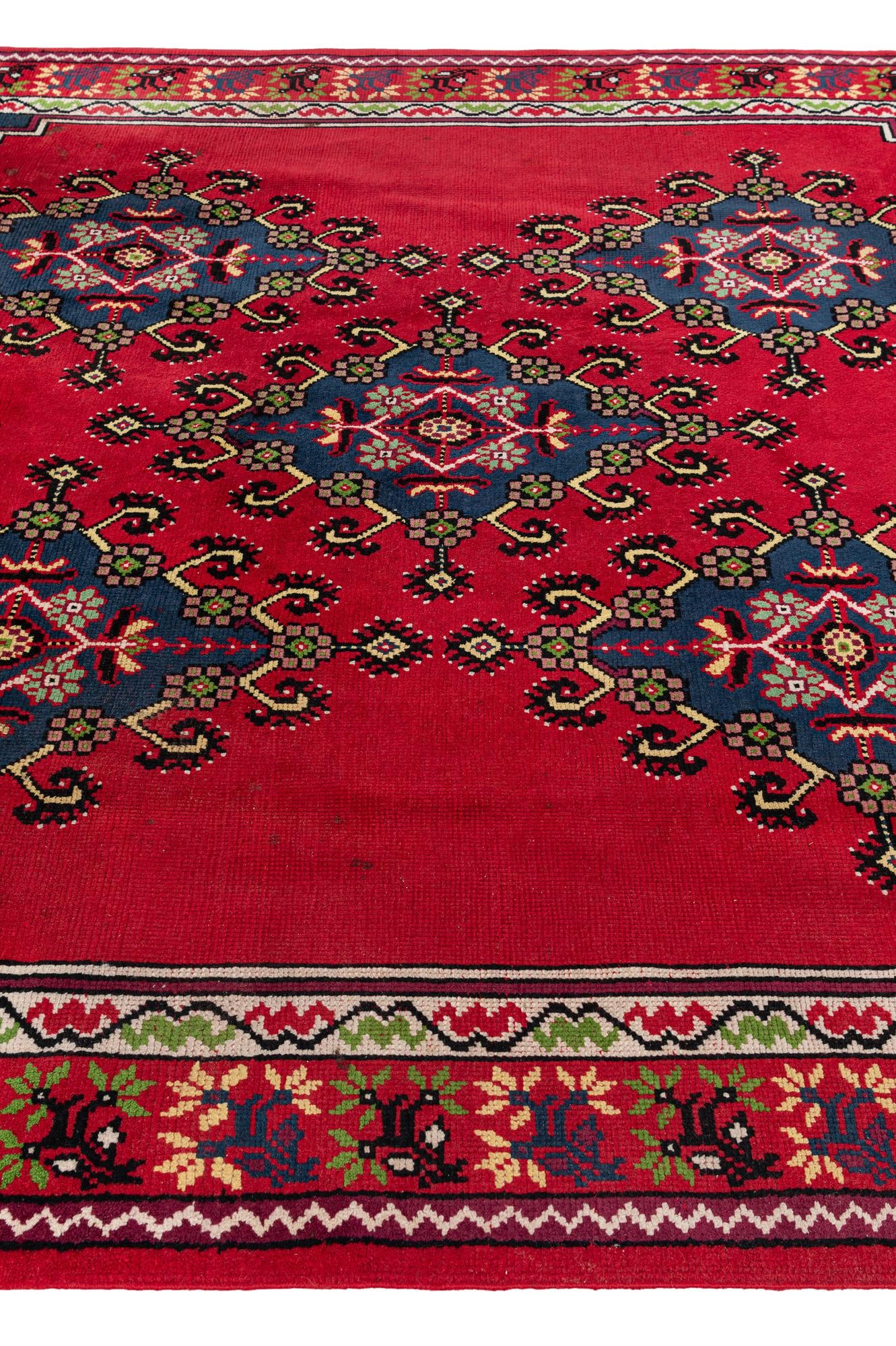 6' 8 x 10' 5 Hand Knotted Moroccan Wool Rug