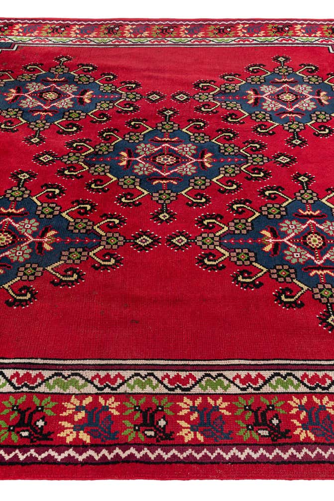 6' 8 x 10' 5 Hand Knotted Moroccan Wool Rug