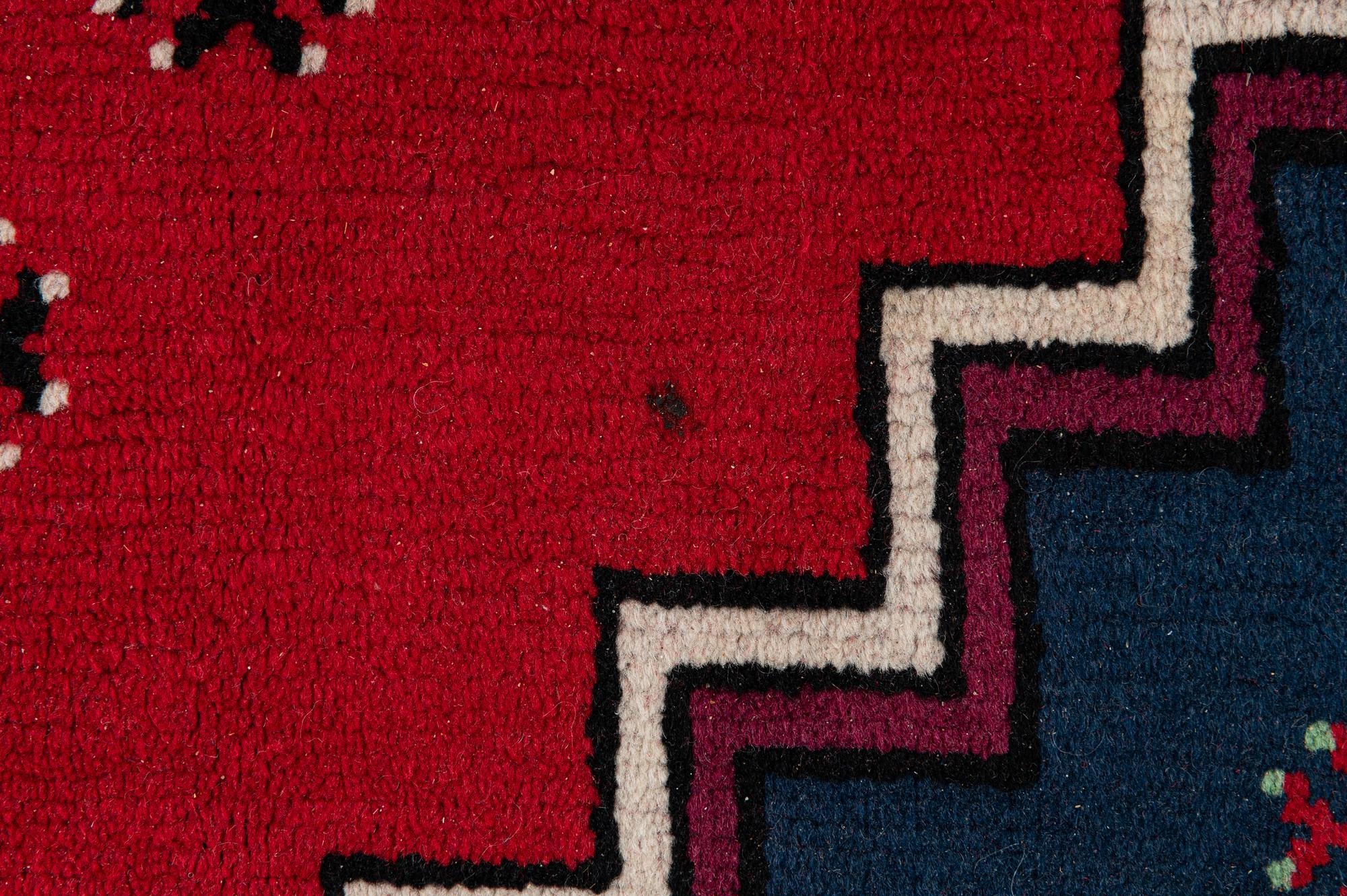6' 8 x 10' 5 Hand Knotted Moroccan Wool Rug