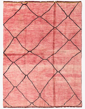 5' 10 x 7' 9 Hand Knotted Moroccan Wool Rug