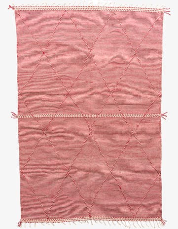 6' 7 x 9' 9 Hand Knotted Moroccan Wool Rug