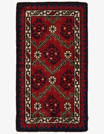 2' 4 x 4' 2 Hand Knotted Moroccan Wool Rug