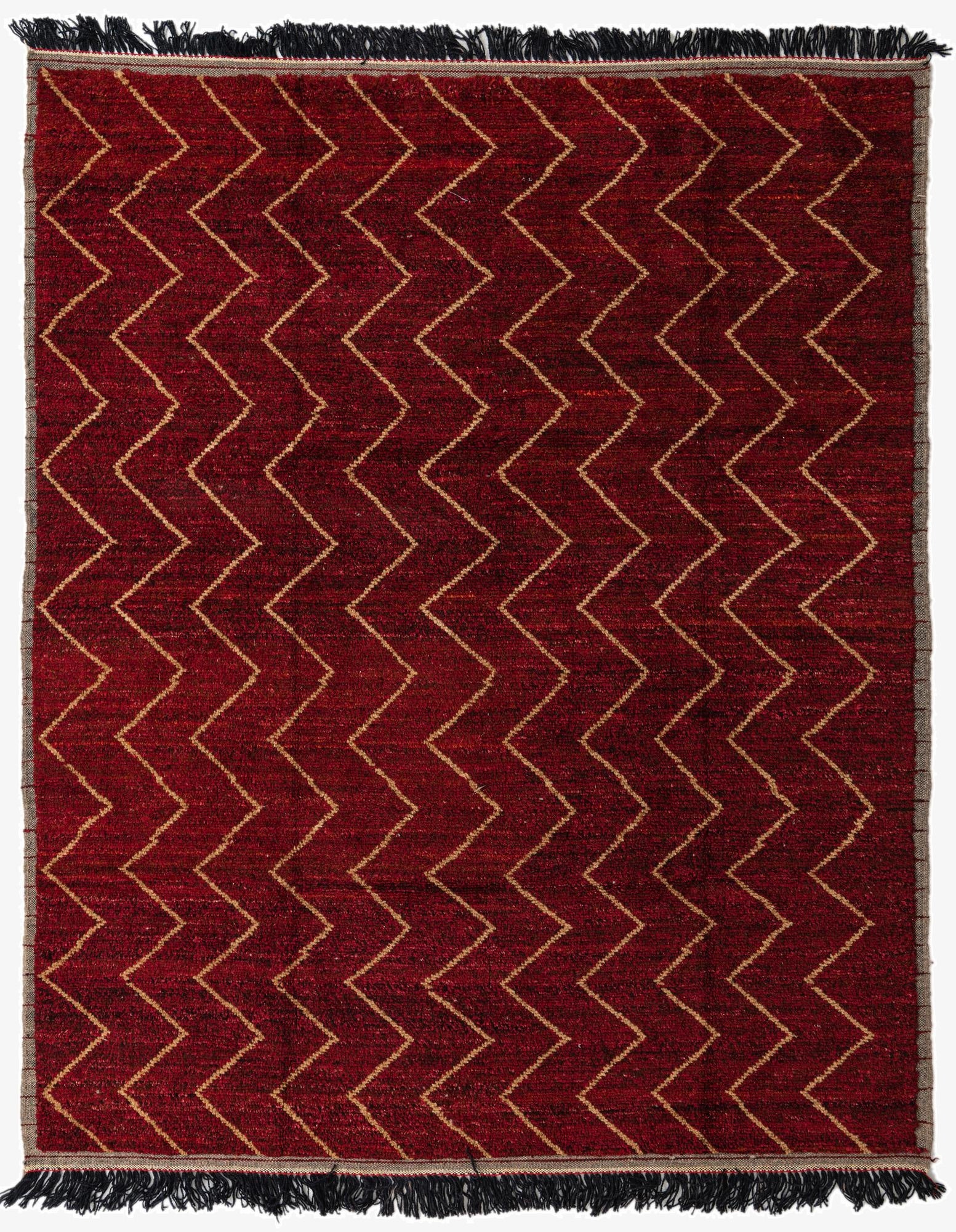 8' 1 x 10' 1  Hand Knotted Moroccan Wool Rug