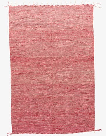 6' 9 x 10' 4 Hand Knotted Moroccan Wool Rug