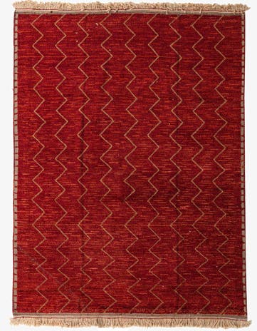 9' 2 x 12' 1 Hand Knotted Moroccan Wool Rug