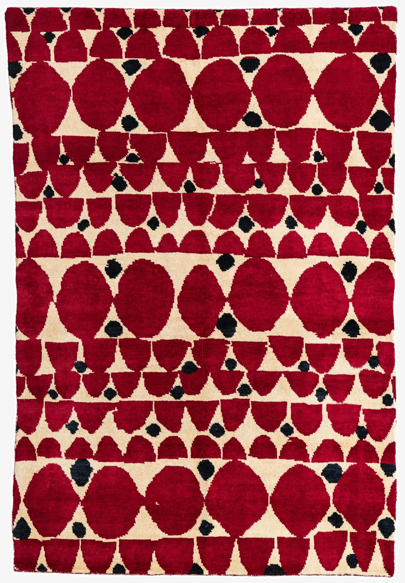 5' 4 x 8'  Hand Knotted Moroccan Wool Rug