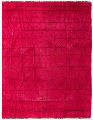 7' 8 x 10' 3 Hand Knotted Moroccan Wool Rug