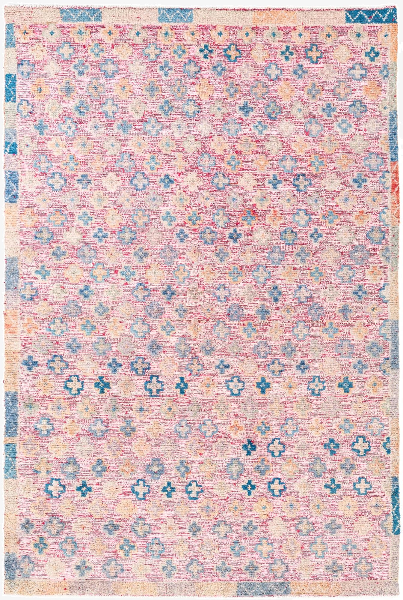 5' 6 x 8' 4  Hand Knotted Moroccan Wool Rug