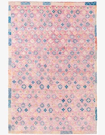 5' 6 x 8' 4 Hand Knotted Moroccan Wool Rug