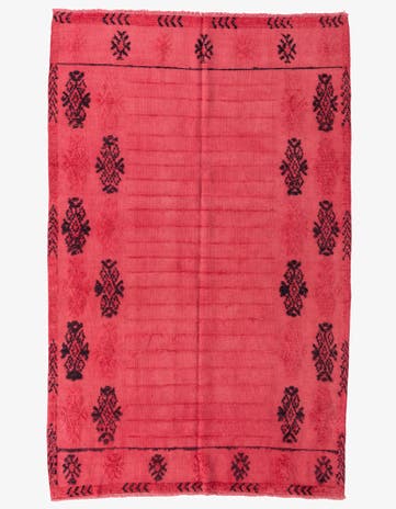 5' 4 x 8' 4 Hand Knotted Moroccan Wool Rug