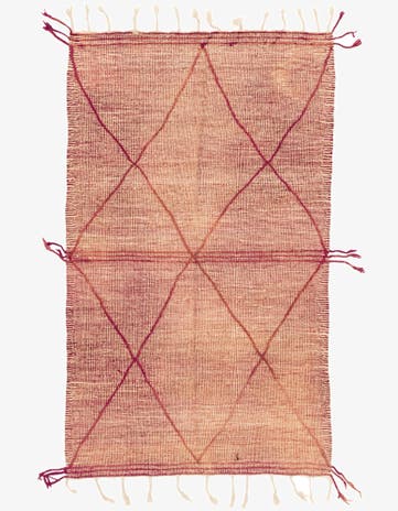 5' x 8' 6 Hand Knotted Moroccan Wool Rug