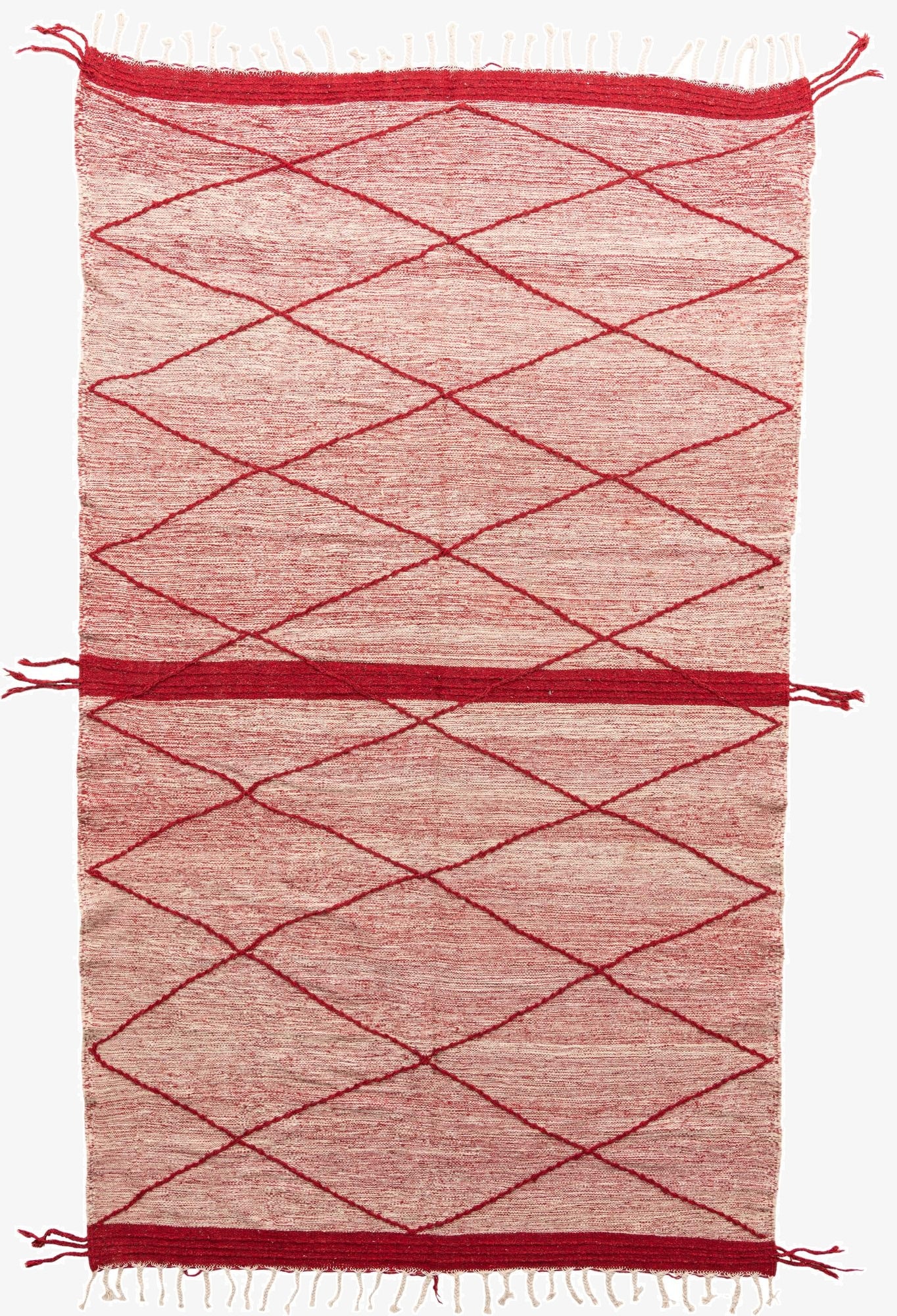 6' 6 x 11'  Hand Knotted Moroccan Wool Rug