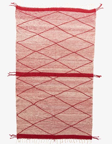 6' 6 x 11' Hand Knotted Moroccan Wool Rug