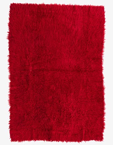 4' 4 x 6' 5 Hand Knotted Moroccan Wool Rug