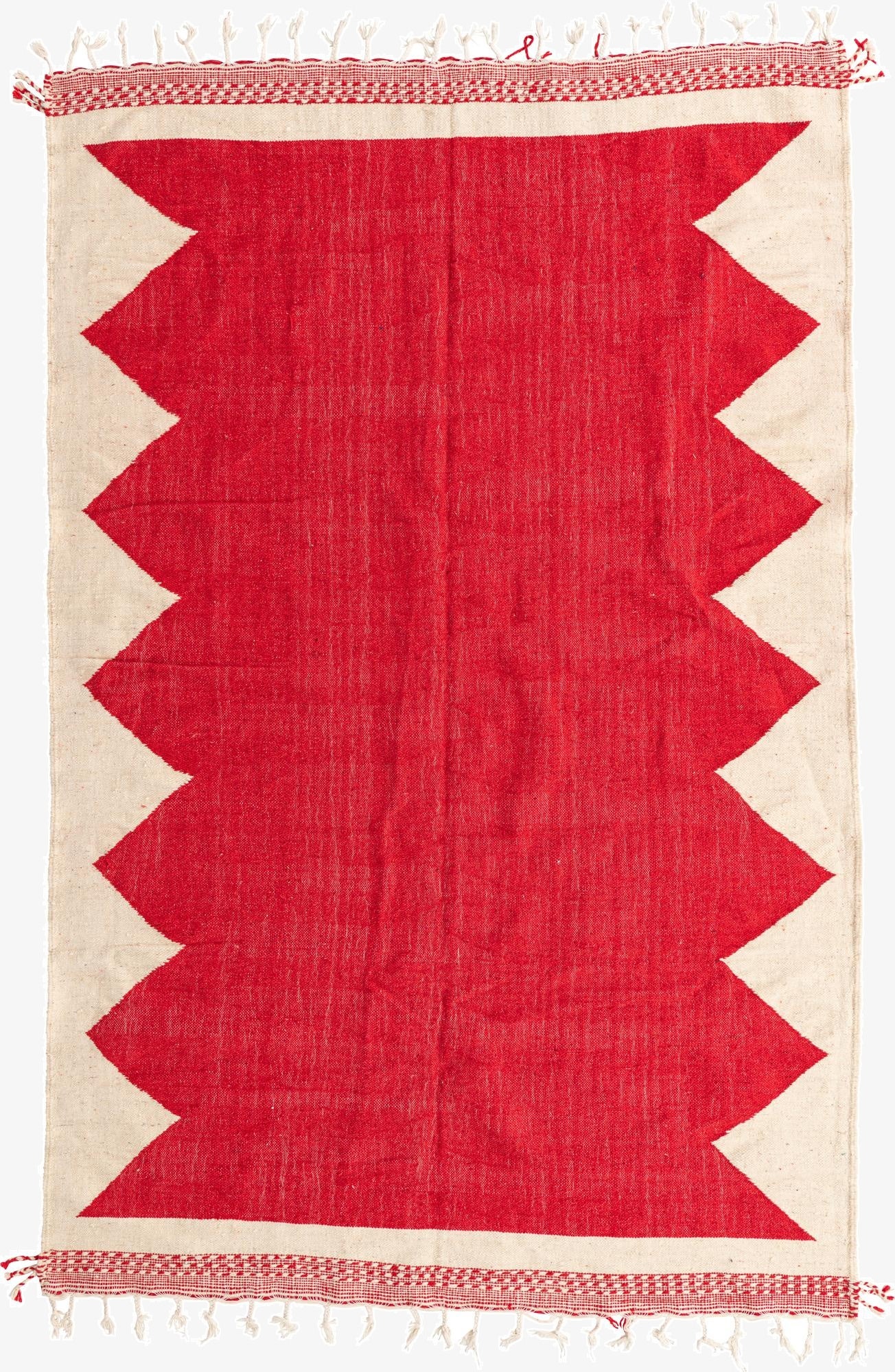 6' 6 x 10'  Hand Knotted Moroccan Wool Rug