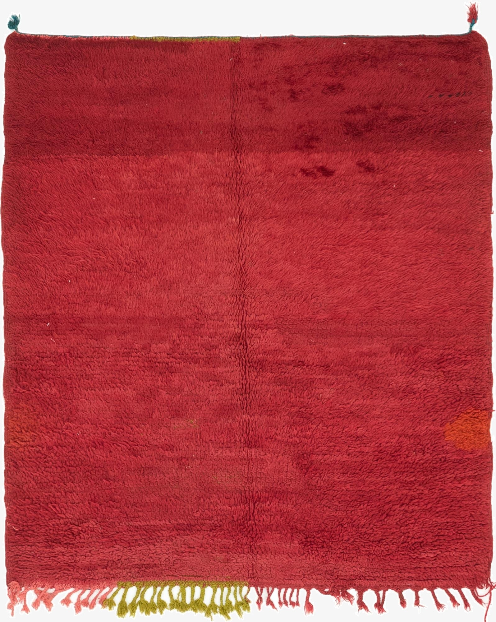 4' 9 x 5' 6  Hand Knotted Moroccan Wool Rug