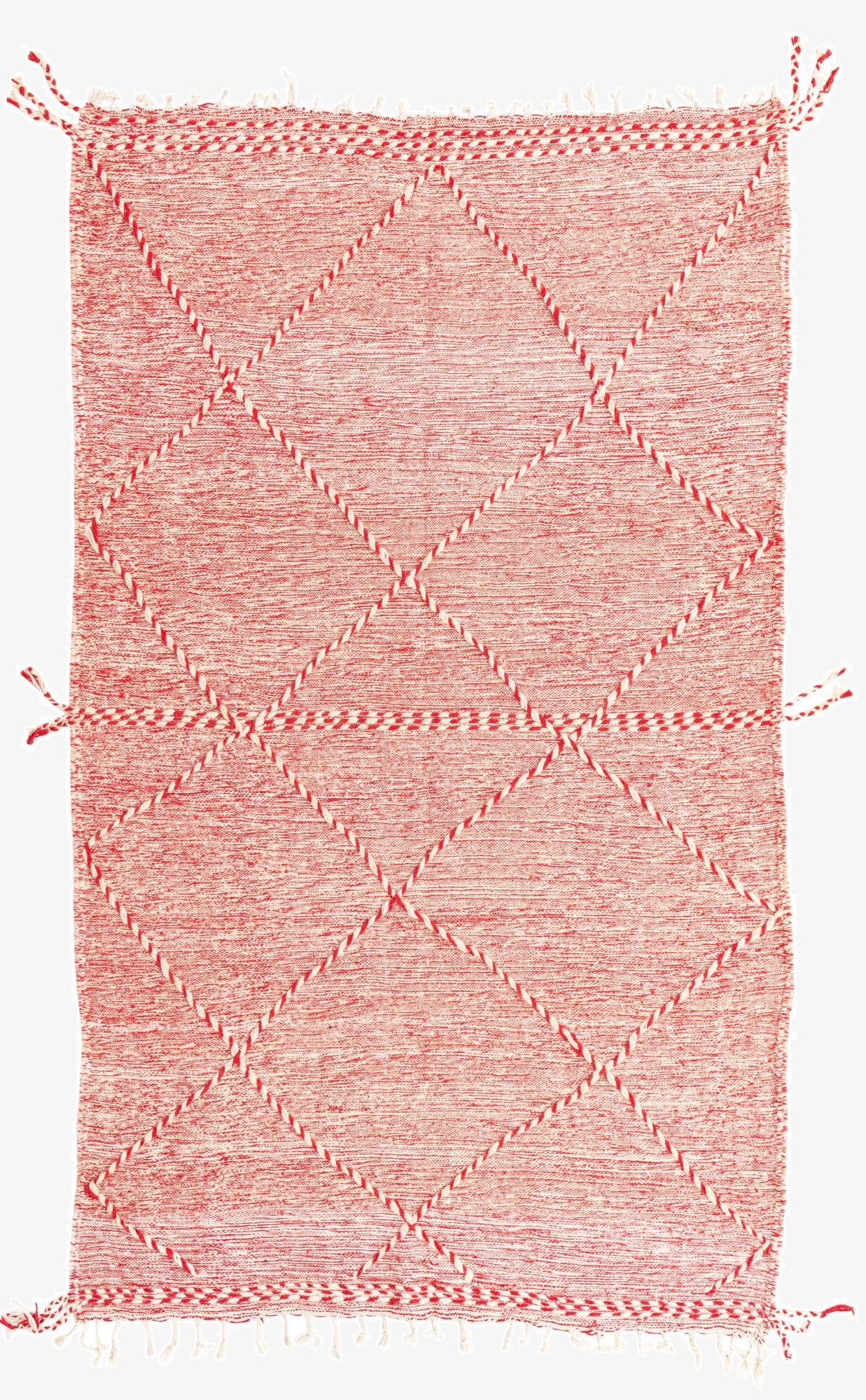 5' 2 x 8' 8  Hand Knotted Moroccan Wool Rug