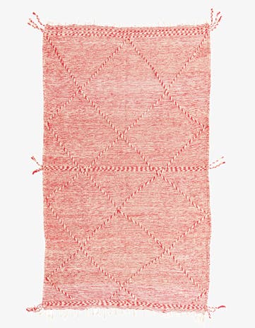 5' 2 x 8' 8 Hand Knotted Moroccan Wool Rug