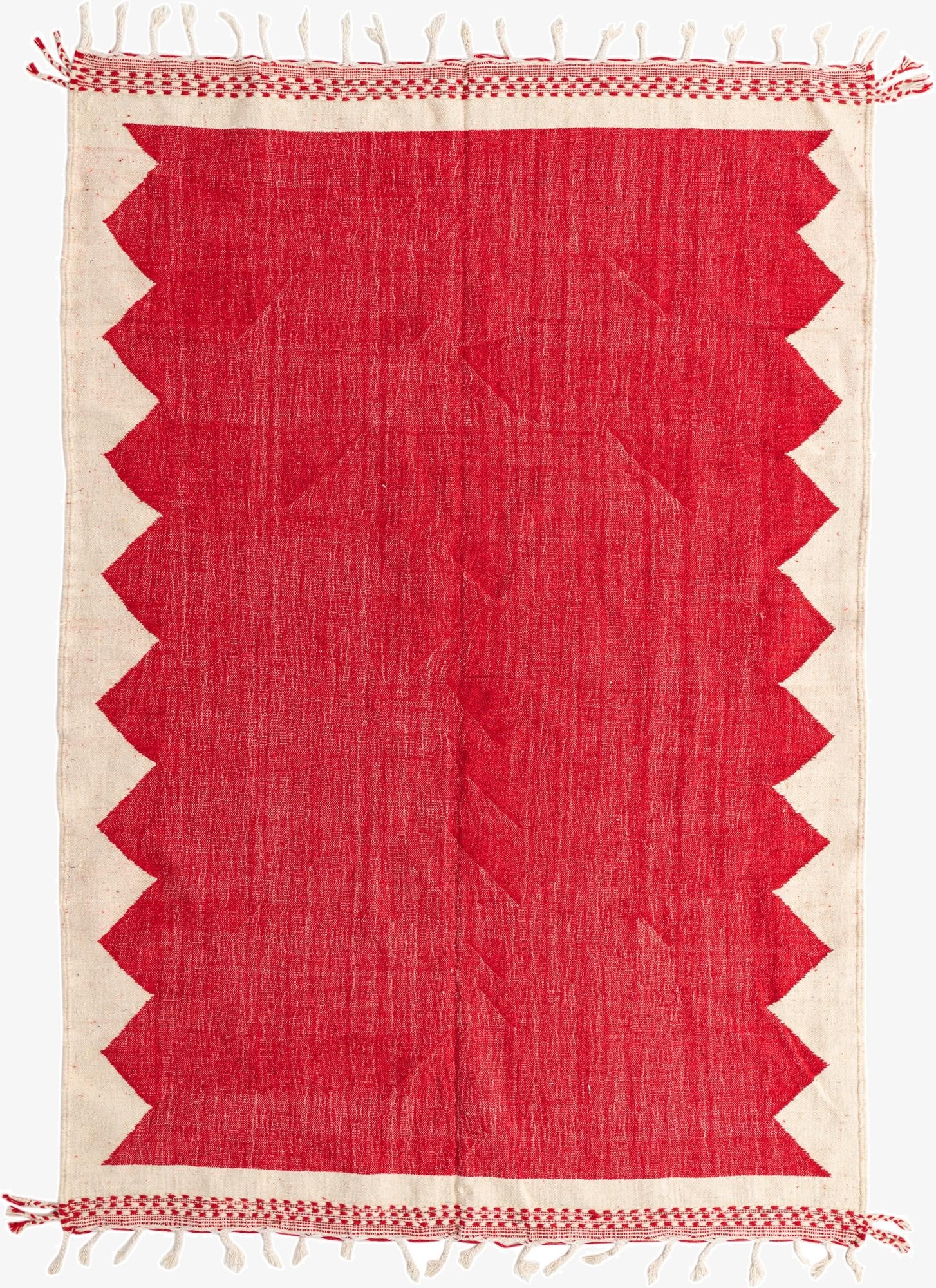 6' 9 x 10'  Hand Knotted Moroccan Wool Rug