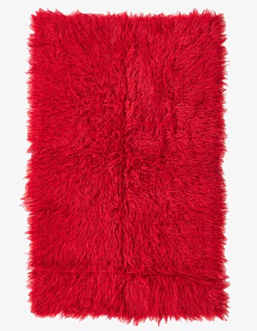 3' 3 x 5' Hand Knotted Moroccan Wool Rug