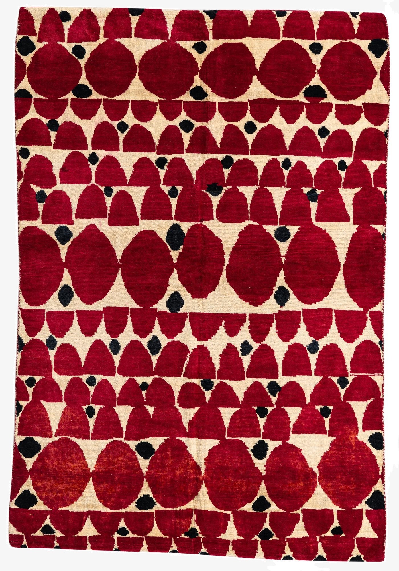 5' 5 x 8'  Hand Knotted Moroccan Wool Rug