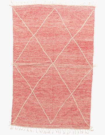 6' 6 x 10' 3 Hand Knotted Moroccan Wool Rug