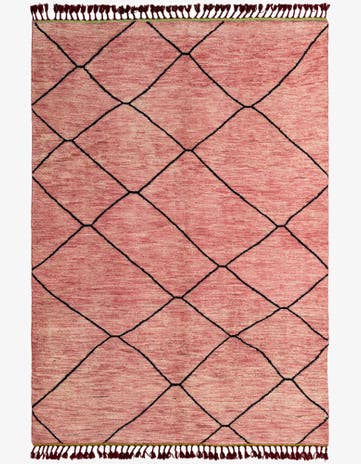 5' 6 x 7' 11 Hand Knotted Moroccan Wool Rug