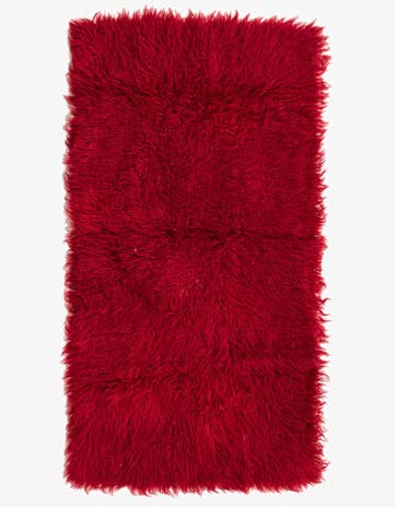 2' 4 x 4' 3 Hand Knotted Moroccan Wool Rug