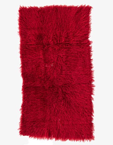 1' 10 x 3' 6 Hand Knotted Moroccan Wool Rug