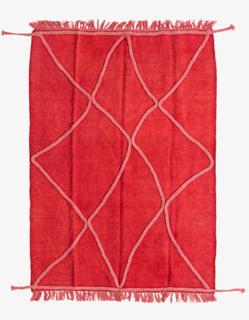 3' 6 x 4' 10 Hand Knotted Moroccan Wool Rug