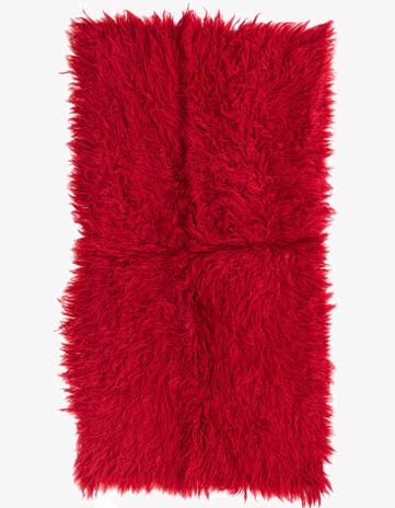 2' 4 x 4' 5 Hand Knotted Moroccan Wool Rug