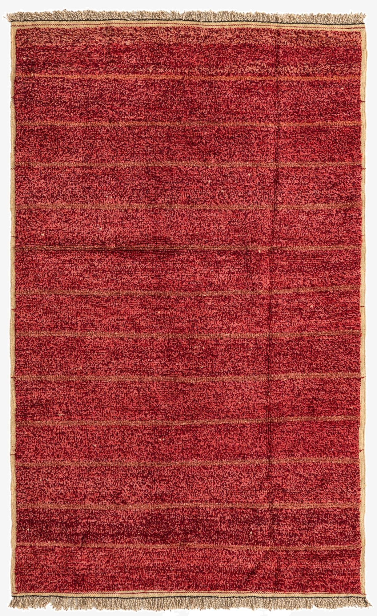 5' x 8' 1  Hand Knotted Moroccan Wool Rug