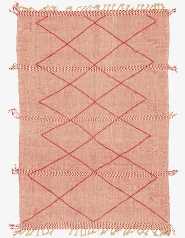 6' 5 x 9' 6 Hand Knotted Moroccan Wool Rug