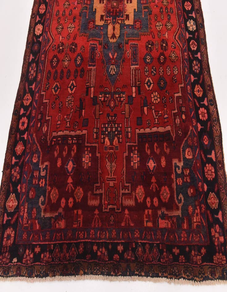 Detail image of 5' 10 x 9' 5 Hand Knotted Nahavand Persian Wool Rug