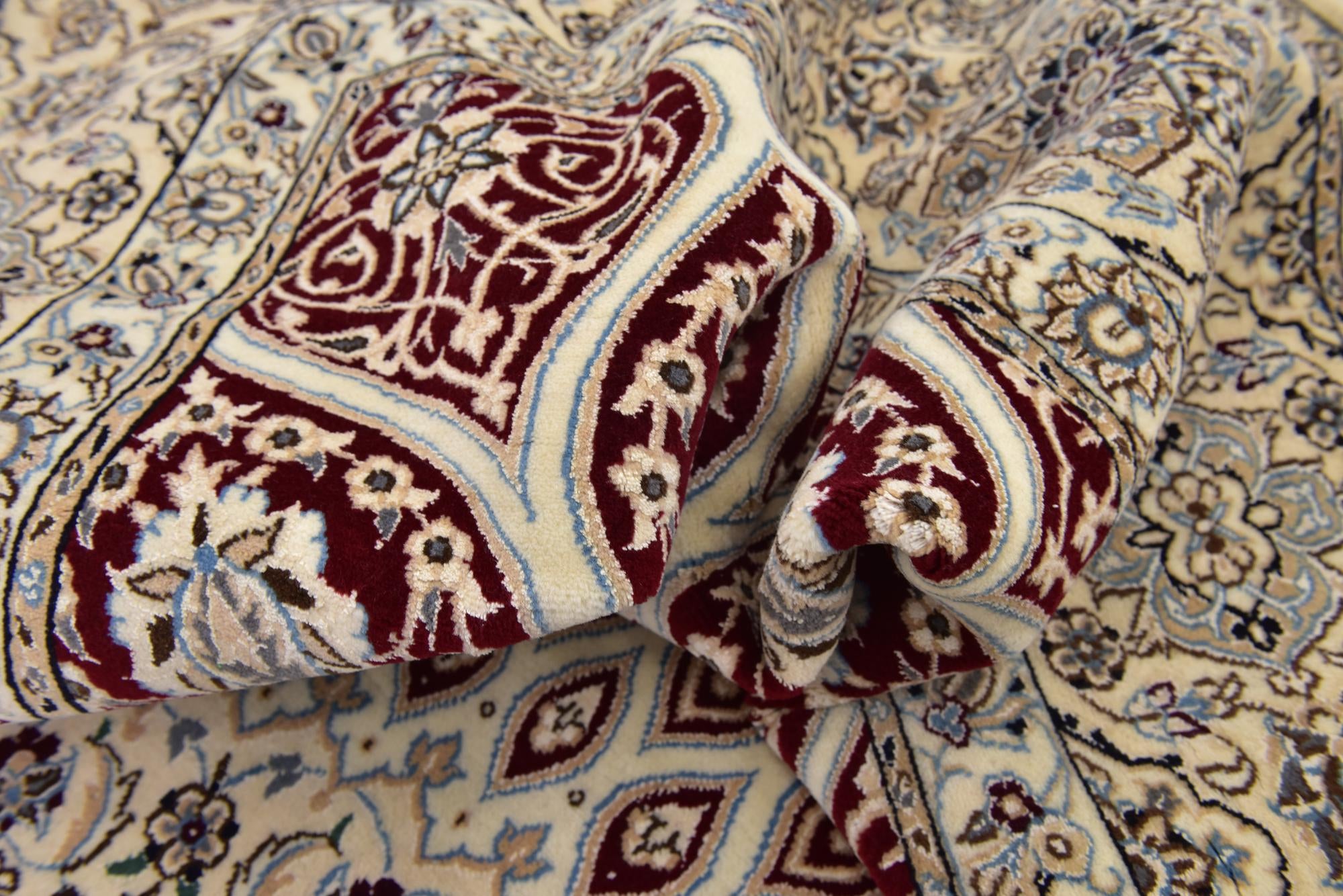 8' 2 x 11' 9 Hand Knotted Nain Persian Rug