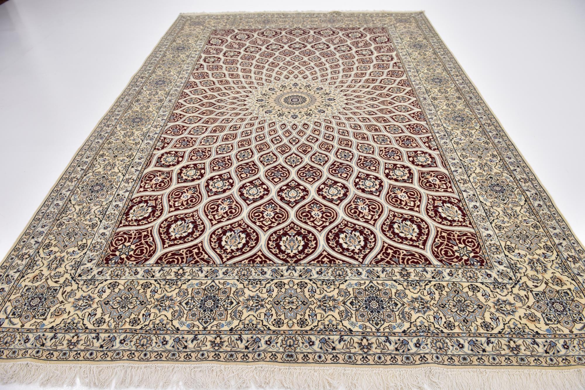 8' 2 x 11' 9 Hand Knotted Nain Persian Rug