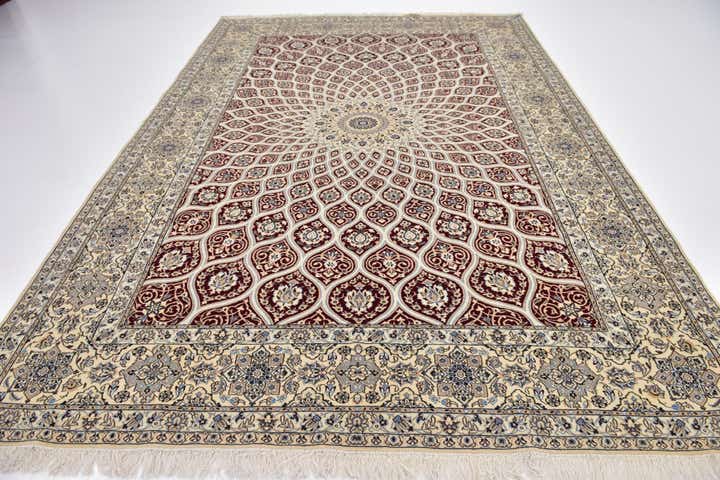 8' 2 x 11' 9 Hand Knotted Nain Persian Rug