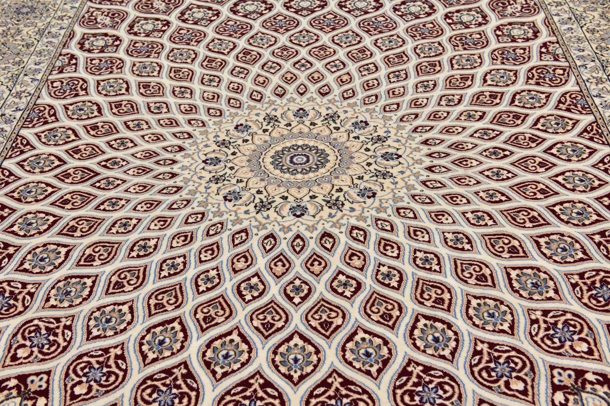 8' 2 x 11' 9 Hand Knotted Nain Persian Rug