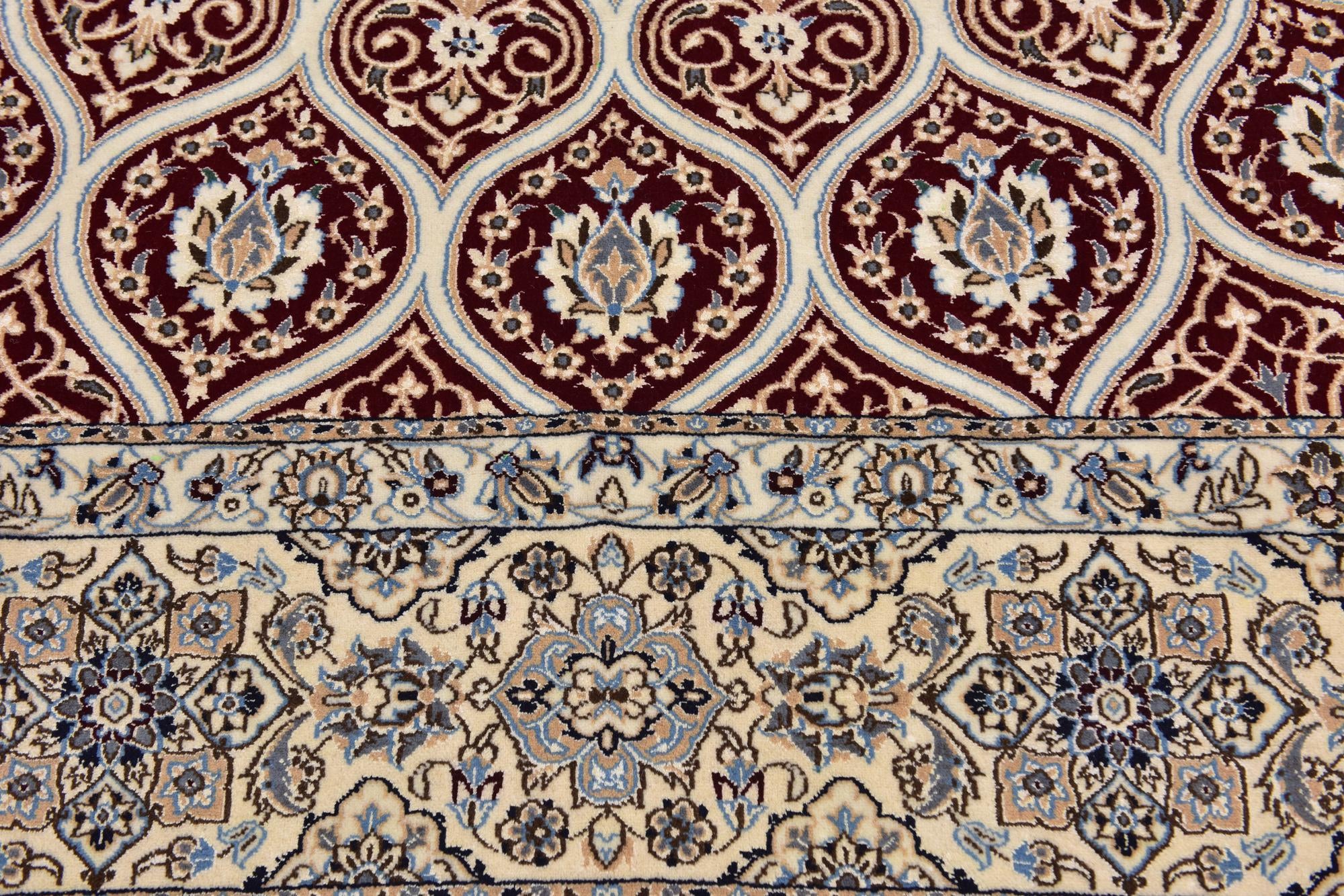 8' 2 x 11' 9 Hand Knotted Nain Persian Rug