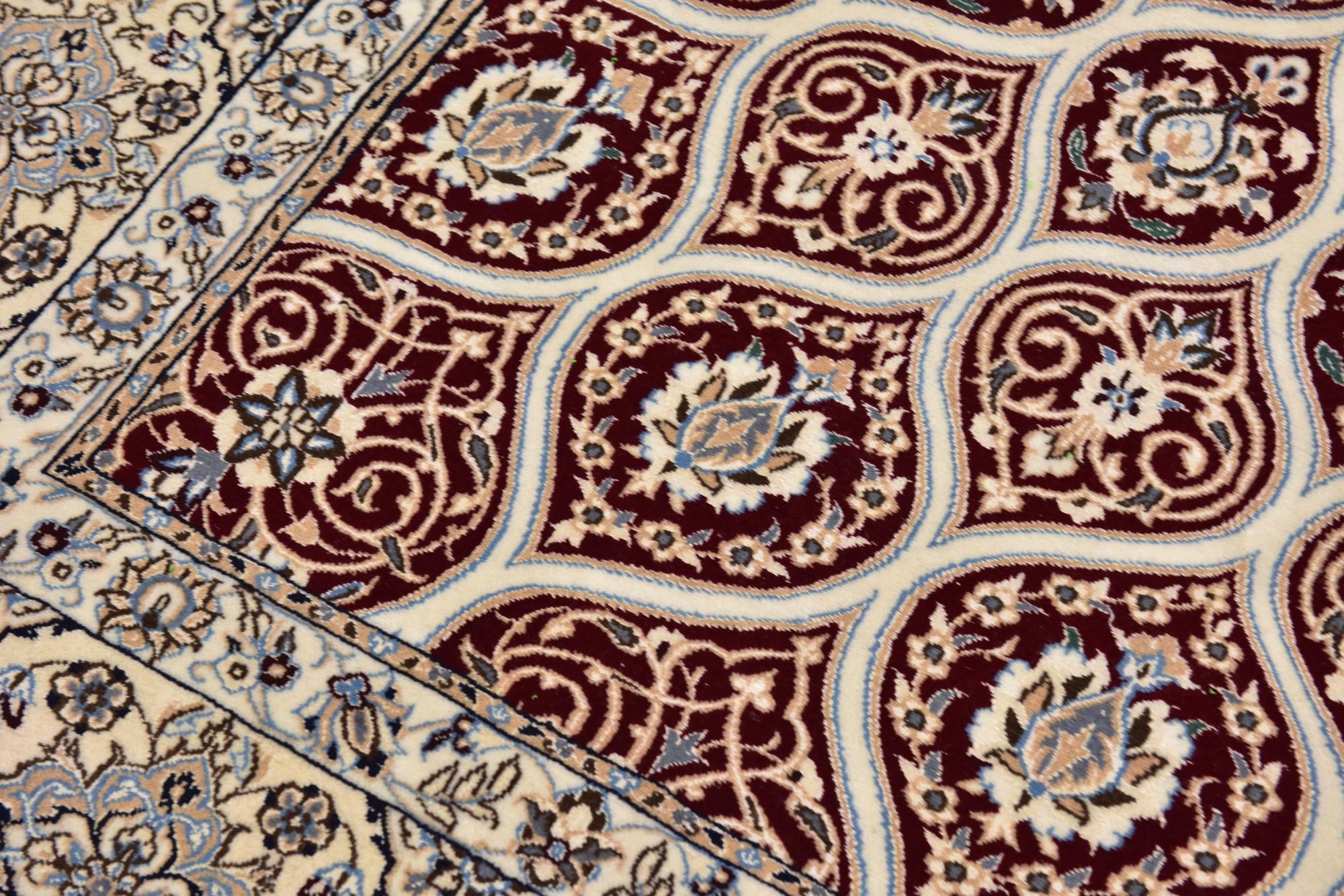 8' 2 x 11' 9 Hand Knotted Nain Persian Rug