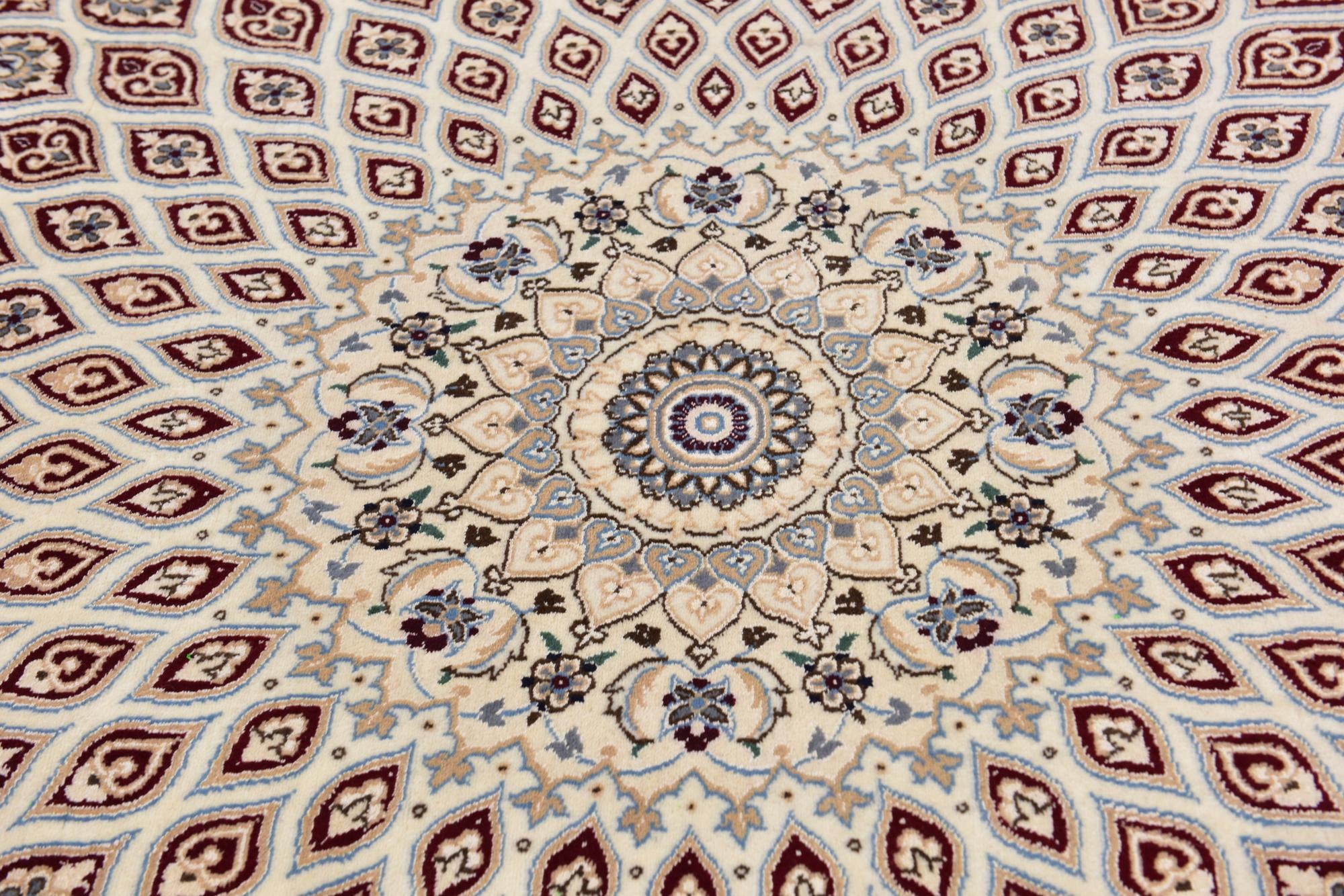 8' 2 x 11' 9 Hand Knotted Nain Persian Rug