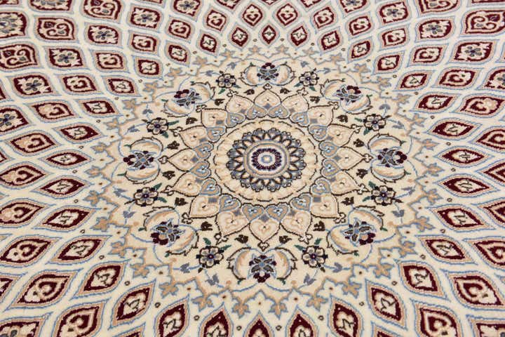 8' 2 x 11' 9 Hand Knotted Nain Persian Rug